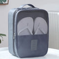 Bolsa de Viagem Necessaire Nylon Multi Camadas com Porta Tênis Sapatos Sandálias - FsVariedades